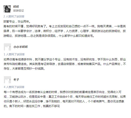 旅游管理專業(yè)的評(píng)價(jià)