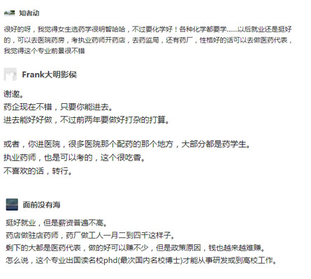 藥學(xué)專業(yè)的評價