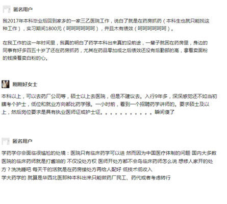 藥學(xué)專業(yè)的評價